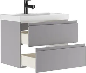 Тумба-умывальник подвесная Домино Graffo 70 светло-серый DGr2420T+4627173210171 Тумба-умывальник подвесная Домино Graffo 70 светло-серый DGr2420T+4627173210171, 4