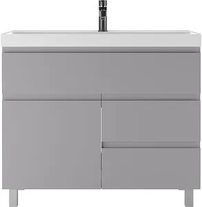 Тумба-умывальник напольный Домино Graffo 100 светло-серый DGr2412T+4670142930051 Тумба-умывальник напольный Домино Graffo 100 светло-серый DGr2412T+4670142930051, 2