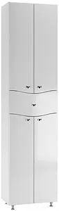 Шкаф-пенал напольный Айсберг Волна 50 белый DA1011P Шкаф-пенал напольный Айсберг Волна 50 белый DA1011P, 1