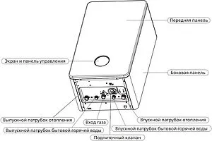Настенный газовый котел двухконтурный турбированный 20кВт Philips Etna 20 AWH7305/51(B20C1) Настенный газовый котел двухконтурный турбированный 20кВт Philips Etna 20 AWH7305/51(B20C1), 4