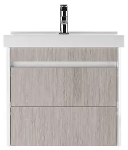 Тумба-умывальник подвесной Домино Uno 60 дуб серый/белый DU1505T+WB.FN/Fest/60-C/WHT.G/S1 Тумба-умывальник подвесной Домино Uno 60 дуб серый/белый DU1505T+WB.FN/Fest/60-C/WHT.G/S1, 3