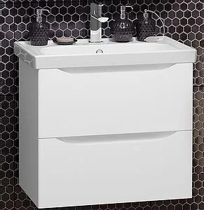 Тумба-умывальник подвесная Opadiris Элеганс 60 белый матовый 00-00006894+031000-u Тумба-умывальник подвесная Opadiris Элеганс 60 белый матовый 00-00006894+031000-u, 1