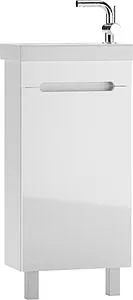 Тумба-умывальник напольная Айсберг Аура 40 белый DA2504T+S-UM-COM40/1-w Тумба-умывальник напольная Айсберг Аура 40 белый DA2504T+S-UM-COM40/1-w, 1