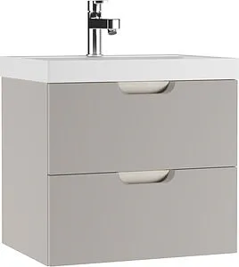 Тумба-умывальник подвесной Домино Dune 60 серый тауп DD2501T+4627173210164 Тумба-умывальник подвесной Домино Dune 60 серый тауп DD2501T+4627173210164, 1