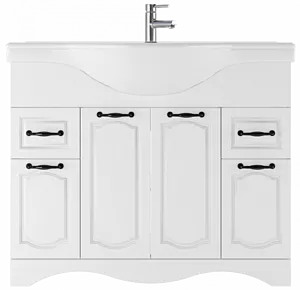 Тумба под умывальник напольный Домино Rich 105 белое дерево DR6004T Тумба под умывальник напольный Домино Rich 105 белое дерево DR6004T, 3