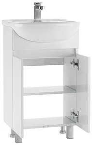 Тумба-умывальник напольная Айсберг Норма 50 белый DA1628T+46200081927581 Тумба-умывальник напольная Айсберг Норма 50 белый DA1628T+46200081927581, 4