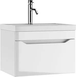 Тумба-умывальник подвесной Айсберг Ева 60 белый DA5901T+4670142930044 Тумба-умывальник подвесной Айсберг Ева 60 белый DA5901T+4670142930044, 1