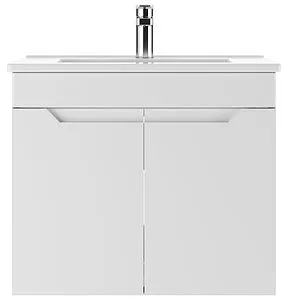 Тумба-умывальник подвесная Домино Optima 60 белый матовый DO1901T+WB.FN/Quadro/60-C/WHT.G/S1 Тумба-умывальник подвесная Домино Optima 60 белый матовый DO1901T+WB.FN/Quadro/60-C/WHT.G/S1, 3