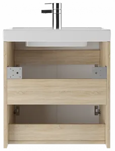 Тумба-умывальник подвесной Айсберг Мечта 50 белый/дуб сонома DM2315T+4607152361544 Тумба-умывальник подвесной Айсберг Мечта 50 белый/дуб сонома DM2315T+4607152361544, 5