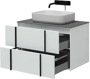 Тумба-умывальник подвесная Allen Brau Reality 80 белый 1.32005.WM+ Тумба-умывальник подвесная Allen Brau Reality 80 белый 1.32005.WM+, 5