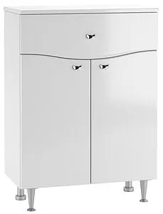 Комод напольный Айсберг Волна 60 белый DA1004K Комод напольный Айсберг Волна 60 белый DA1004K, 1