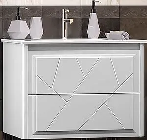 Тумба-умывальник подвесной Opadiris Луиджи 70 белый матовый 00-00005952+050200-u-01 Тумба-умывальник подвесной Opadiris Луиджи 70 белый матовый 00-00005952+050200-u-01, 1