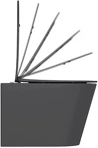 Унитаз подвесной безободковый Hansmann keramik Round Dark Grey темно-серый УНИ0020 Унитаз подвесной безободковый Hansmann keramik Round Dark Grey темно-серый УНИ0020, 5