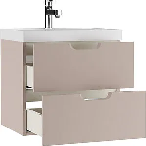 Тумба-умывальник подвесная Домино Dune 60 латте DD2507T+4627173210164 Тумба-умывальник подвесная Домино Dune 60 латте DD2507T+4627173210164, 3