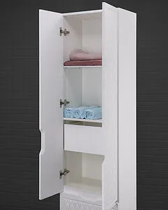 Шкаф-пенал напольный Домино 3D 50 белый D37015P Шкаф-пенал напольный Домино 3D 50 белый D37015P, 5