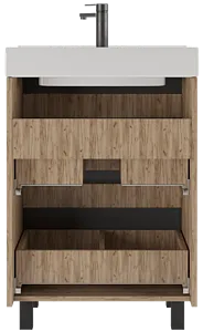 Тумба-умывальник напольная Домино Bruno 60 графит/дуб вотан DBr2901T+4607152361674 Тумба-умывальник напольная Домино Bruno 60 графит/дуб вотан DBr2901T+4607152361674, 5