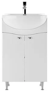 Тумба-умывальник напольный Айсберг Волна 55 белый DA1016T+Вн МуБ03 Тумба-умывальник напольный Айсберг Волна 55 белый DA1016T+Вн МуБ03, 3