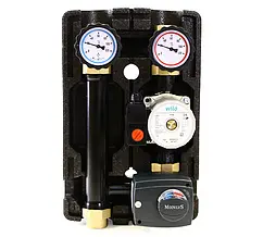 Насосный модуль с 3-х ходовым смесительным клапаном и сервоприводом 1"в х 1"в Uni-Fitt 493W2500 с насосом Wilo Star RS 25/6 180 Насосный модуль с 3-х ходовым смесительным клапаном и сервоприводом 1"в х 1"в Uni-Fitt 493W2500 с насосом Wilo Star RS 25/6 180