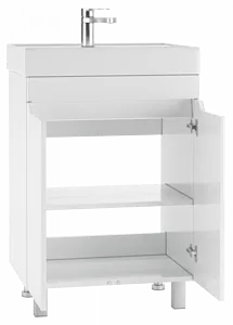 Тумба-умывальник напольный Айсберг Мечта 60 белый DM2309T+4607152361674 Тумба-умывальник напольный Айсберг Мечта 60 белый DM2309T+4607152361674, 4