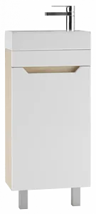 Тумба-умывальник напольный Айсберг Мечта 40 белый/дуб сонома DM2311T+4607152362107 Тумба-умывальник напольный Айсберг Мечта 40 белый/дуб сонома DM2311T+4607152362107, 1