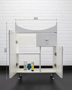 Тумба-умывальник напольная Айсберг Классик 60 белый DA1024T+4620008192772 Тумба-умывальник напольная Айсберг Классик 60 белый DA1024T+4620008192772, 5