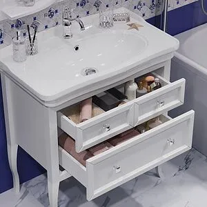 Тумба-умывальник напольный Opadiris Валери 85 белый 00-00006801+4640021065891 Тумба-умывальник напольный Opadiris Валери 85 белый 00-00006801+4640021065891, 3