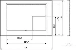 Клавиша смыва для унитаза KK-POL M10 350/PPG/106-00-00 хром глянцевый Клавиша смыва для унитаза KK-POL M10 350/PPG/106-00-00 хром глянцевый, 2