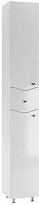 Шкаф-пенал напольный Айсберг Волна 30 L белый DA1005P Шкаф-пенал напольный Айсберг Волна 30 L белый DA1005P, 1