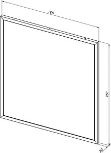 Зеркало с подсветкой Allen Brau Priority 75x70 серебро браш 1.31014.02 Зеркало с подсветкой Allen Brau Priority 75x70 серебро браш 1.31014.02, 2