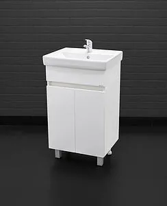 Тумба-умывальник напольный Айсберг Норма 50 белый DA1620T+4607152361544 Тумба-умывальник напольный Айсберг Норма 50 белый DA1620T+4607152361544, 5