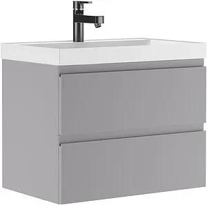 Тумба-умывальник подвесная Домино Graffo 70 светло-серый DGr2420T+4627173210171 Тумба-умывальник подвесная Домино Graffo 70 светло-серый DGr2420T+4627173210171, 1