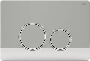 Клавиша смыва для унитаза CTESI Round BK0202121 белый глянцевый Клавиша смыва для унитаза CTESI Round BK0202121 белый глянцевый, 1