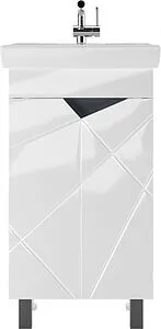 Тумба-умывальник напольный Домино Vector 45 белый DV6607T+4607152363494 Тумба-умывальник напольный Домино Vector 45 белый DV6607T+4607152363494, 3