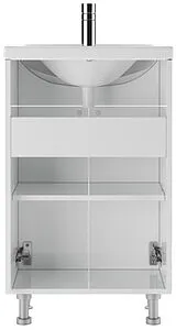 Тумба-умывальник напольная Айсберг Промо 55 белый DP2603T+4607152360509 Тумба-умывальник напольная Айсберг Промо 55 белый DP2603T+4607152360509, 5