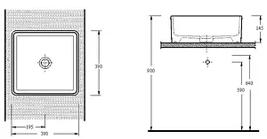 Раковина beWash Ontario 39 белый 35391001 Раковина beWash Ontario 39 белый 35391001, 2