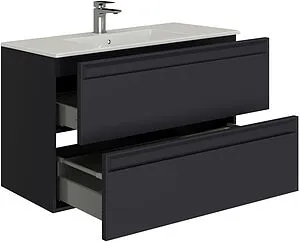 Тумба-умывальник подвесная Allen Brau Eclipse 2.0 100 антрацит 1.E1003.AM 2.0+ Тумба-умывальник подвесная Allen Brau Eclipse 2.0 100 антрацит 1.E1003.AM 2.0+, 1