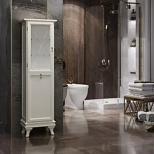 Шкаф-пенал напольный с бельевой корзиной Opadiris Борджи 44.3 R слоновая кость Z0000012565 Шкаф-пенал напольный с бельевой корзиной Opadiris Борджи 44.3 R слоновая кость Z0000012565, 3