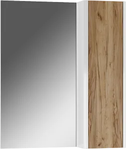 Шкаф-зеркало Домино Uno 60 дуб вотан/белый DU1512HZ Шкаф-зеркало Домино Uno 60 дуб вотан/белый DU1512HZ, 3