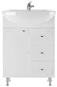 Тумба-умывальник напольный Айсберг Классик 60 белый DA1023T+4620008192772 Тумба-умывальник напольный Айсберг Классик 60 белый DA1023T+4620008192772, 3