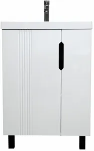 Тумба-умывальник напольная Айсберг Марта 60 белый DA3501T+4670142930044 Тумба-умывальник напольная Айсберг Марта 60 белый DA3501T+4670142930044, 3