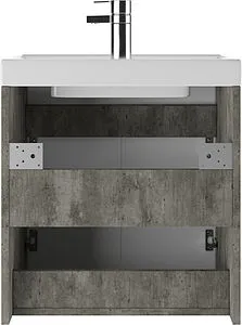 Тумба-умывальник подвесная Айсберг Мечта 50 белый/бетон DM2334T+4607152361544 Тумба-умывальник подвесная Айсберг Мечта 50 белый/бетон DM2334T+4607152361544, 5