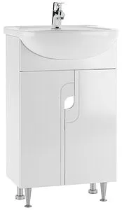 Тумба-умывальник напольная Айсберг Лилия 50 белый DA2001T+46200081927581 Тумба-умывальник напольная Айсберг Лилия 50 белый DA2001T+46200081927581, 1