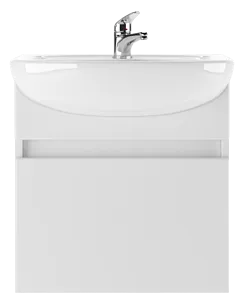 Тумба-умывальник подвесная Айсберг Классик 50 белый DA3005T+4607152360141 Тумба-умывальник подвесная Айсберг Классик 50 белый DA3005T+4607152360141, 3