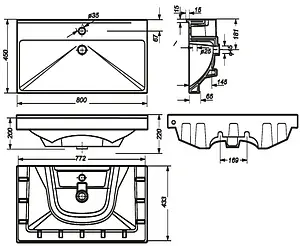 Раковина Sanita Luxe Fest 80 белый WB.FN/Fest/80-C/WHT.G/S1 Раковина Sanita Luxe Fest 80 белый WB.FN/Fest/80-C/WHT.G/S1, 2