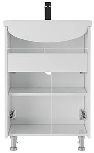 Тумба-умывальник напольная Айсберг Лилия 55 белый DA2002T+Вн МуБ03 Тумба-умывальник напольная Айсберг Лилия 55 белый DA2002T+Вн МуБ03, 5