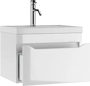 Тумба-умывальник подвесной Айсберг Ева 60 белый DA5901T+4670142930044 Тумба-умывальник подвесной Айсберг Ева 60 белый DA5901T+4670142930044, 4