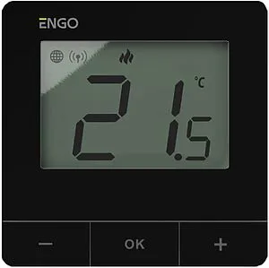 Проводной комнатный терморегулятор ZigBee/868MHz ENGO черный E25-230B Проводной комнатный терморегулятор ZigBee/868MHz ENGO черный E25-230B, 1