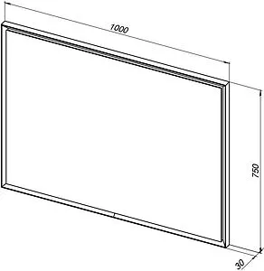 Зеркало с подсветкой Allen Brau Activity 75x100 белый 1.340029.WM Зеркало с подсветкой Allen Brau Activity 75x100 белый 1.340029.WM, 2
