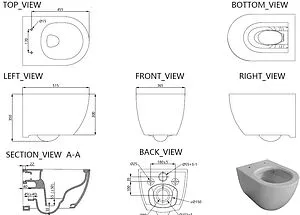 Унитаз подвесной безободковый Allen Brau Priority Tornado белый 4.31008.20 Унитаз подвесной безободковый Allen Brau Priority Tornado белый 4.31008.20, 2