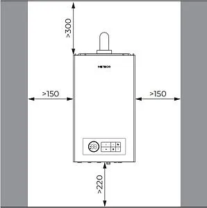 Настенный газовый котел двухконтурный турбированный 24кВт Meteor B30 24C 10680203001 Настенный газовый котел двухконтурный турбированный 24кВт Meteor B30 24C 10680203001, 4